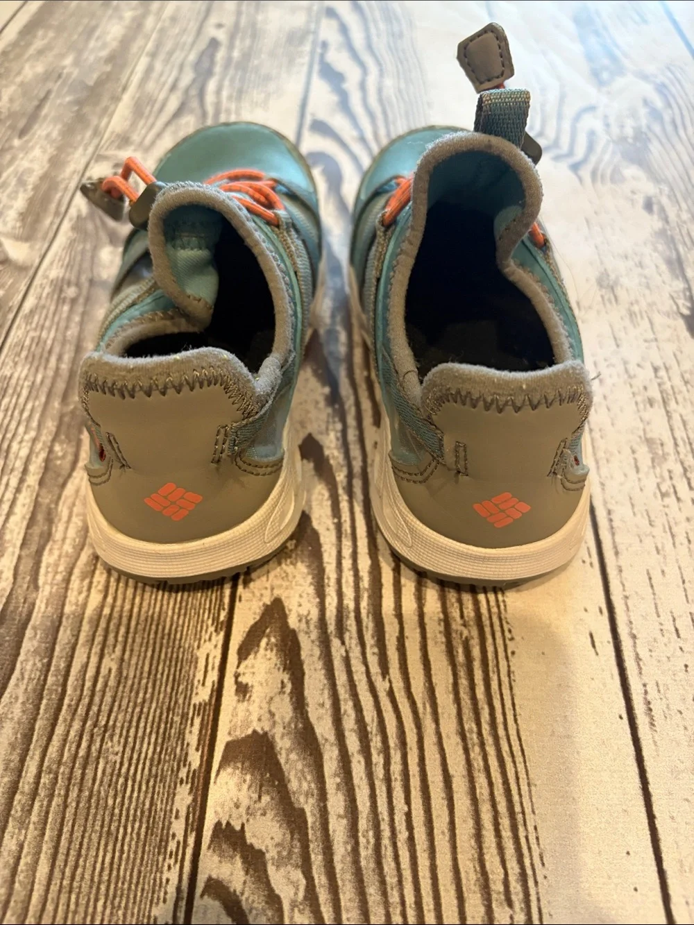Columbia Kids Teal and Orange Water Shoes